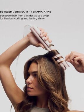 T3 curling/straightener -Rose Pink new in box